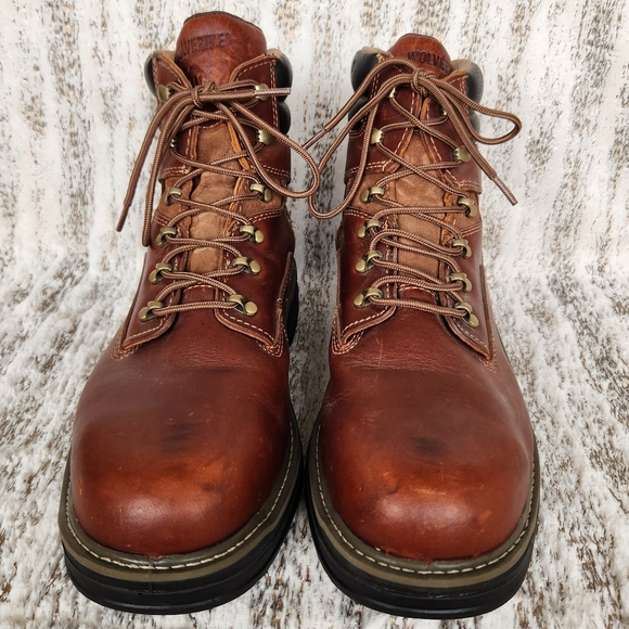Wolverine "Raider" 6" Work Boot Carbon Toe Brown Leather W02419 | Men's Size 13 - Picture 4 of 15